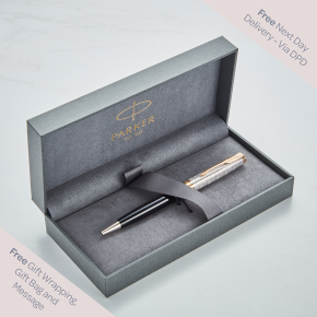 Parker Sonnet Premium Metal & Black Ballpoint Pen