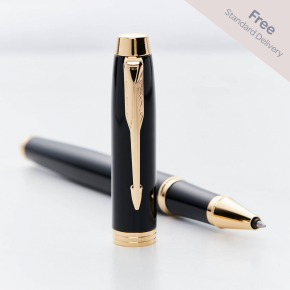  Parker IM Black & Gold Rollerball Pen 