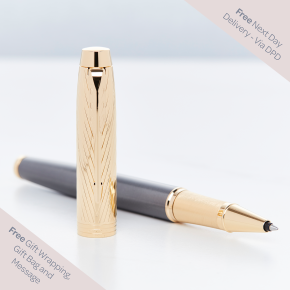 Parker IM Premium Pioneers Collection Arrow Gold Trim Rollerball