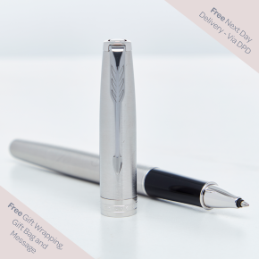 Parker Sonnet Stainless Steel Chrome Trim Rollerball Pen