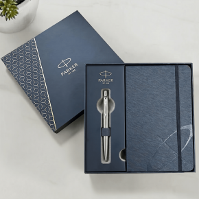  Parker Jotter Stainless Steel Ballpoint Pen & Notebook Gift Set