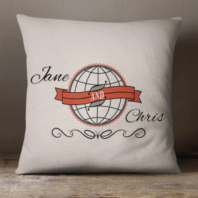His & Hers World Cotton Cushion