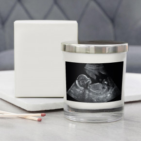 Baby Scan Photo Candle