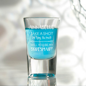 Be My Bridesmaid Conical Shot Glass