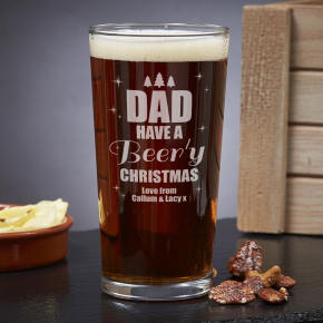  Dad's Beer'y Christmas Pint Glass