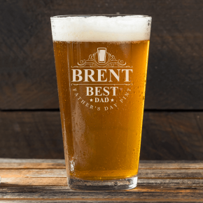  Best Dad Engraved Pint Glass