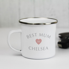 Best Mum White Enamel Mug
