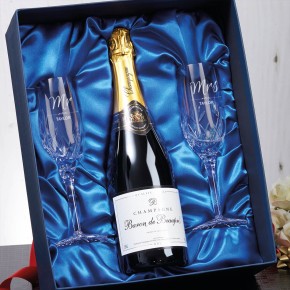 Mr & Mrs Flutes & Champagne Set