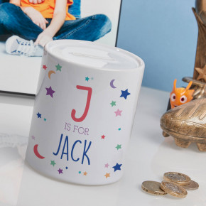 Moon & Stars Personalised Money Box