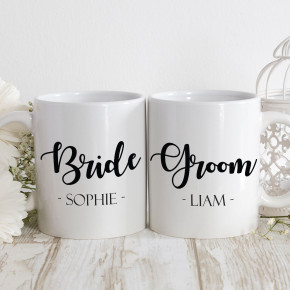 Bride and Groom Matching Mugs