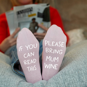 'Bring Me Wine' Personalised Socks