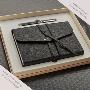 Cacharel Violette Black A5 Notebook & Pen Gift Set