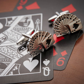 Deck of Cards Cufflinks Gift Set