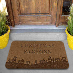 Christmas Homes Engraved Doormat