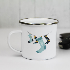 Christmas Stocking Enamel Mug