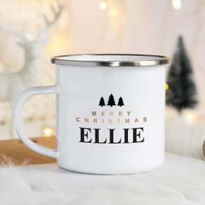  Merry Christmas Enamel Mug