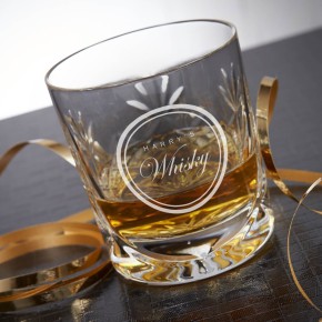 Circle Name Crystal Whisky Tumbler