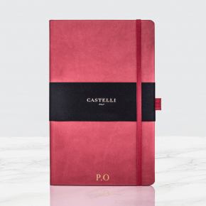 Coral Red Castelli Notebook