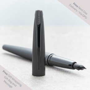 Cross ATX Brushed Metallic Black Fountain Pen 