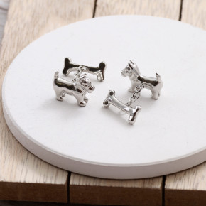 Dog & Bone Cufflinks Gift Set