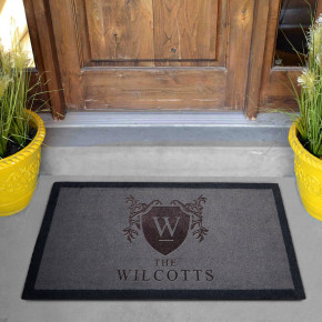 Family Crest Grey Doormat