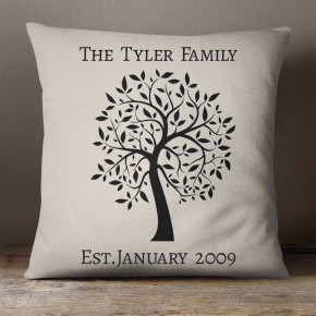 Family Tree Cotton Cushion