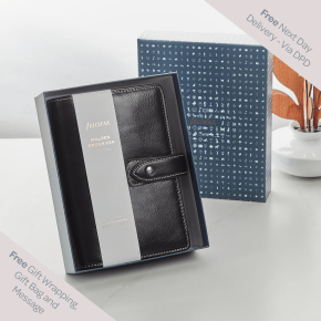  Filofax Malden 2025 Leather Organiser Black