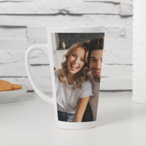 Tall Latte Photo Mug - Panoramic Wrap