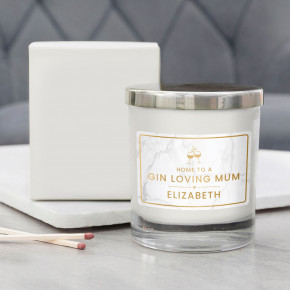 Gin Loving Mum Personalised Candle