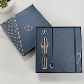  Parker Jotter Gold Trim Ballpoint Pen & Notebook Gift Set