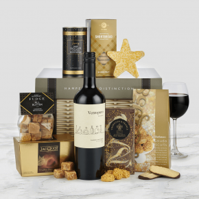 The Sparkle Hamper with Red Wine
