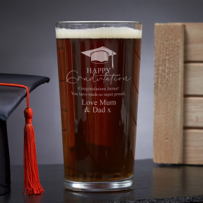 Happy Graduation Pint Glass
