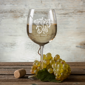 Happy Mother's Day Allegro Wine Glass