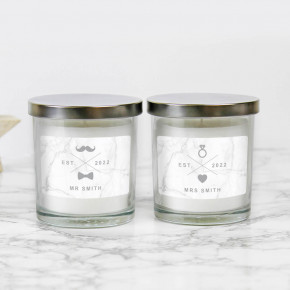 His and Hers Wedding Candles