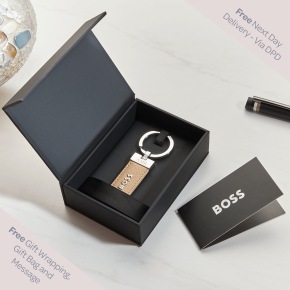 Hugo Boss Classic Keyring - Grained Camel