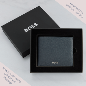 Hugo Boss Classic Grained Money Wallet - Navy