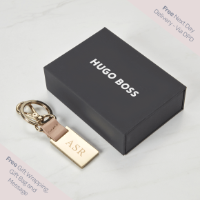 Hugo Boss Verse Keyring - Taupe