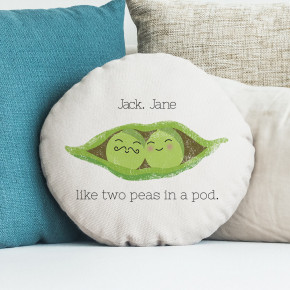 Peas In A Pod Round Cushion 18"