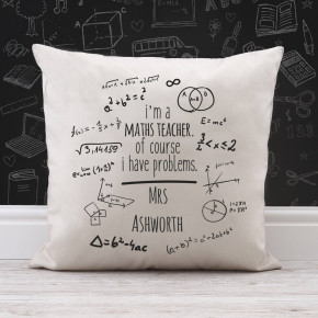 Maths Problems Cotton Cushion