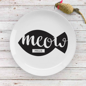 Meow Cat Dinner Plate