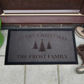 Christmas Tree Family Doormat