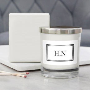 Monogrammed Personalised Candle