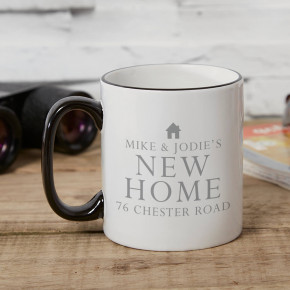 Two Tone New Home Mug Black