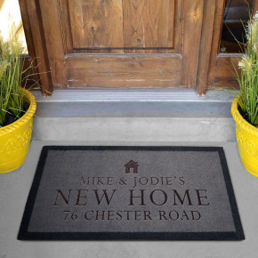 New Home Icon Grey Doormat