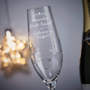 Bride Squad Champagne Flute