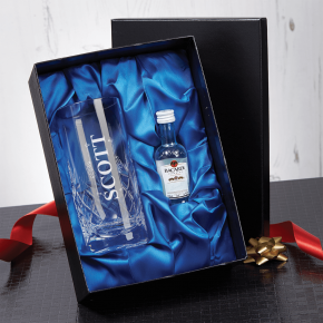 Name Highball Glass & Rum Gift Set 