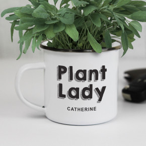 Plant Lady Enamel Mug