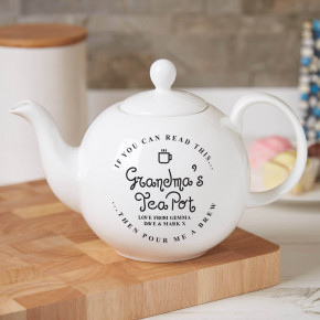 'Pour me a brew' Pot Belly Teapot