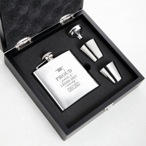  Proud Graduate Hip Flask Gift Set