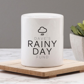 Rainy Day Fund Personalised Money Box